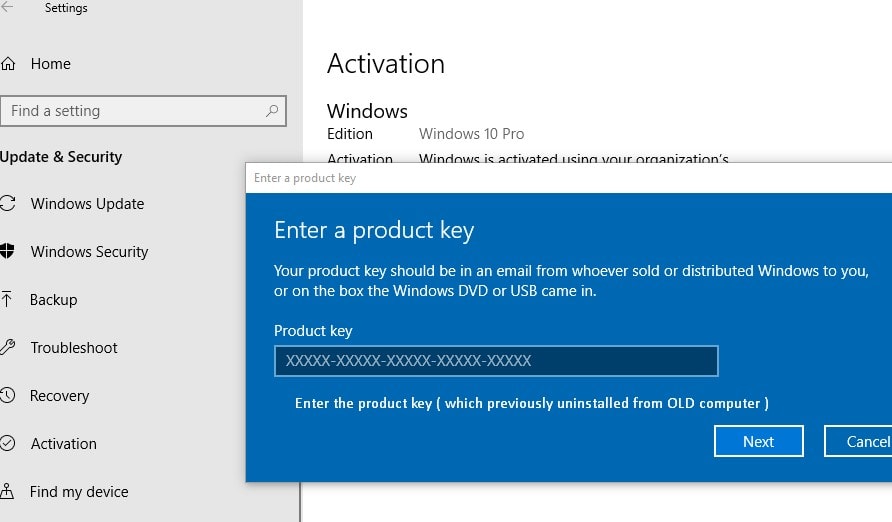 get new windows product key